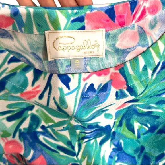 Papagallo Erika Ruffled Floral Print Shift Dress - Picture 3 of 8